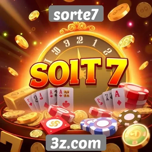 Jogos de azar online no site Sorte7 são populares