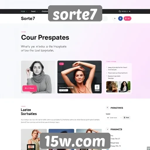 Análise da interface do site Sorte7 para usuários
